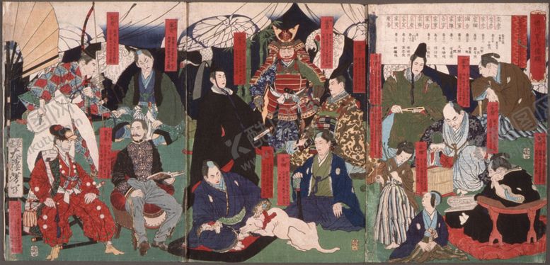编号：33694605110932036023【酷图网】源文件下载-月冈芳年浮世绘