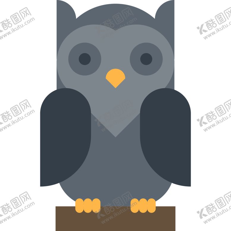 编号：21680009150930238577【酷图网】源文件下载-猫头鹰动物标志图形图标装饰素材