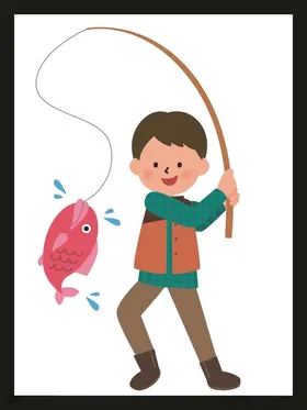 手绘男人男孩卡通动画动画