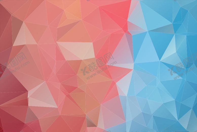 编号：52629110300515195898【酷图网】源文件下载-红蓝几何背景