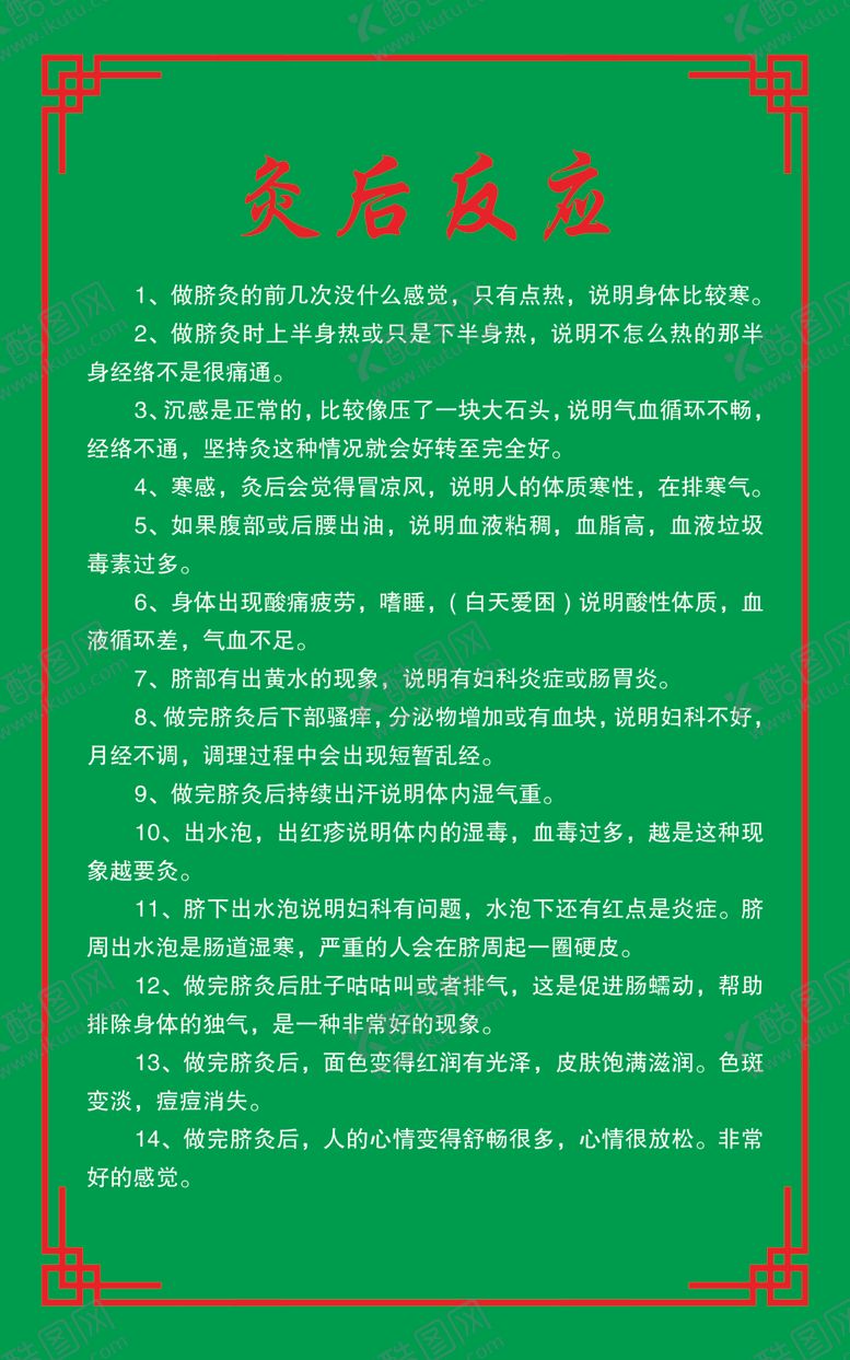 编号：31354604201508027428【酷图网】源文件下载-灸后反应