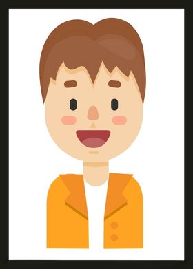 手绘男人男孩卡通卡通动画动画