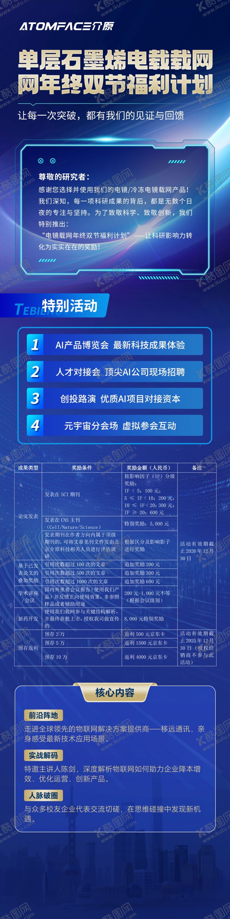 编号：74604304050430042209【酷图网】源文件下载-科技风新型材料年终双节福利长图