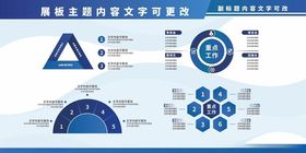 蓝色展板信息模板
