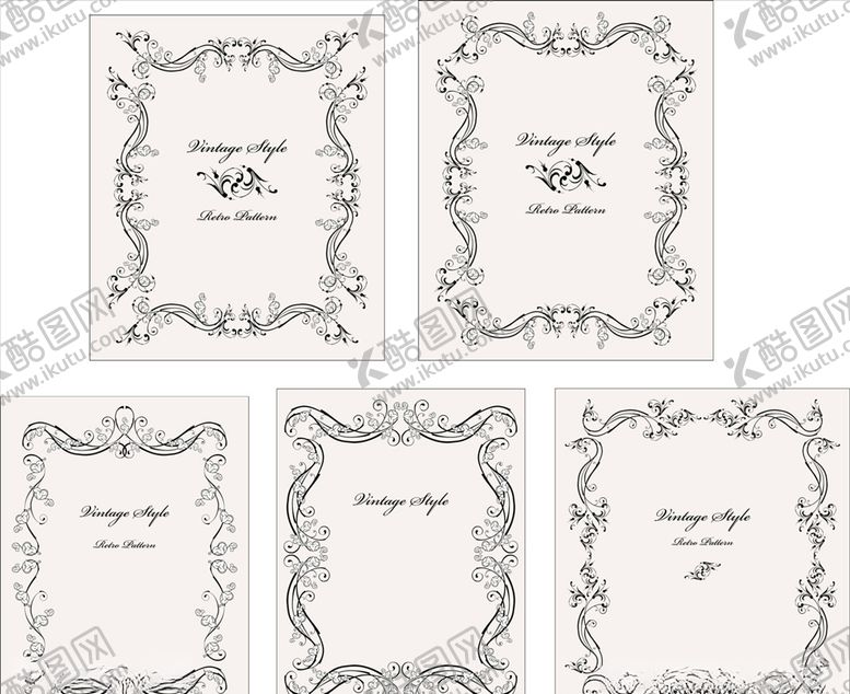 编号：65902510072004248487【酷图网】源文件下载-时尚花纹边框
