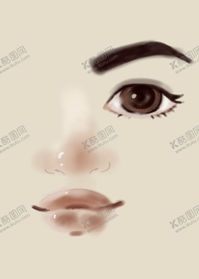 编号：17788106241503205061【酷图网】源文件下载-创意抽象艺术人像单幅装饰画