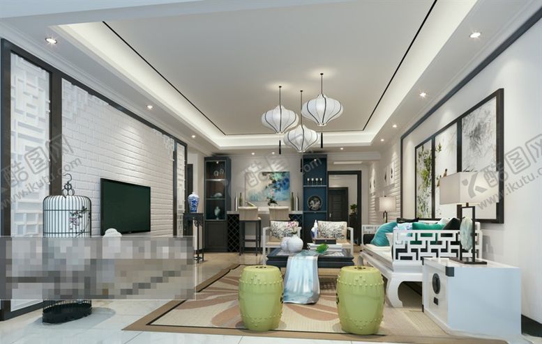 编号：32748109290336103359【酷图网】源文件下载-客厅效果图