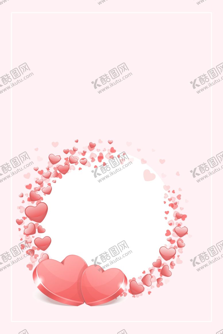 编号：23839110110802513760【酷图网】源文件下载-粉色爱心背景