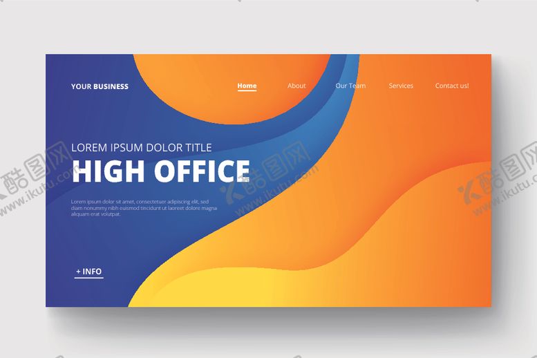 编号：92231409160419279042【酷图网】源文件下载-渐变流体接图案设计