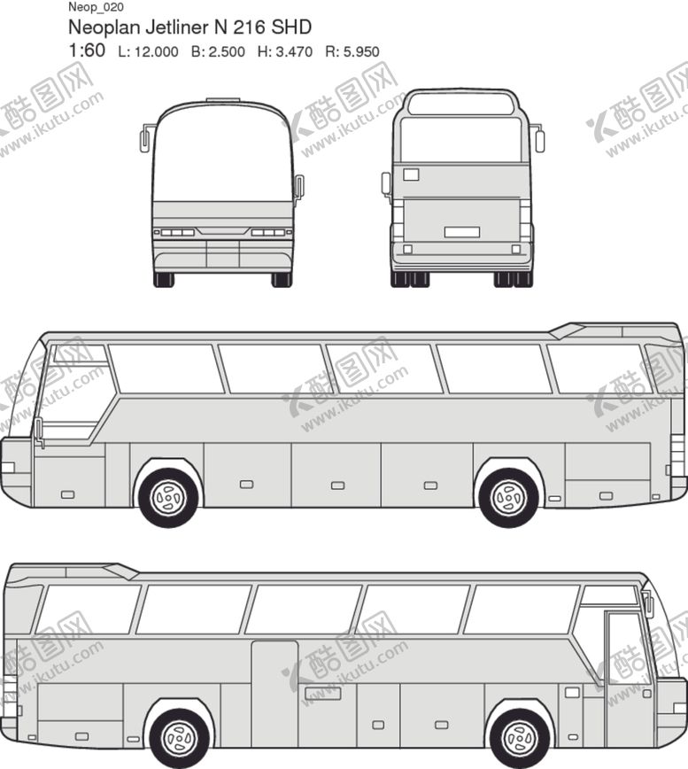 编号：53968310310921194414【酷图网】源文件下载-手绘客运汽车