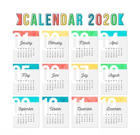2020年日历