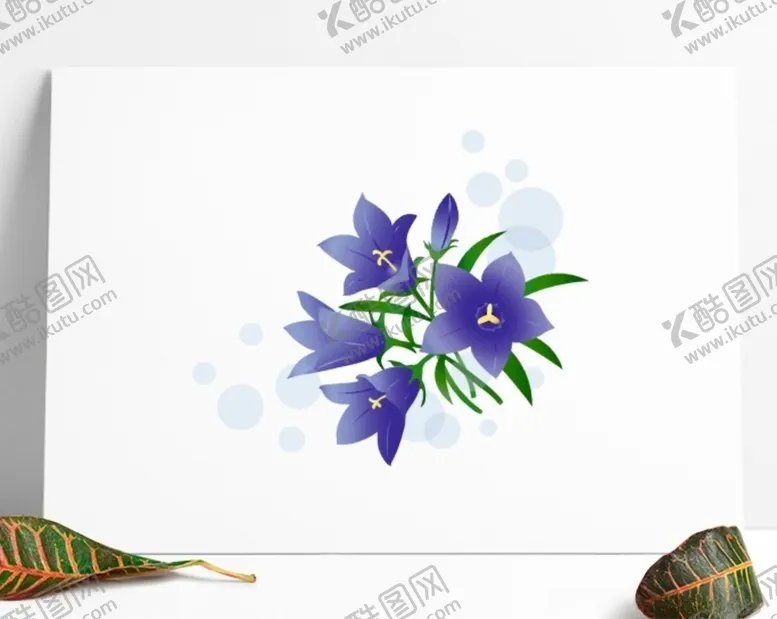 编号：32056104220620487381【酷图网】源文件下载-装饰插画龙胆花AI矢量图
