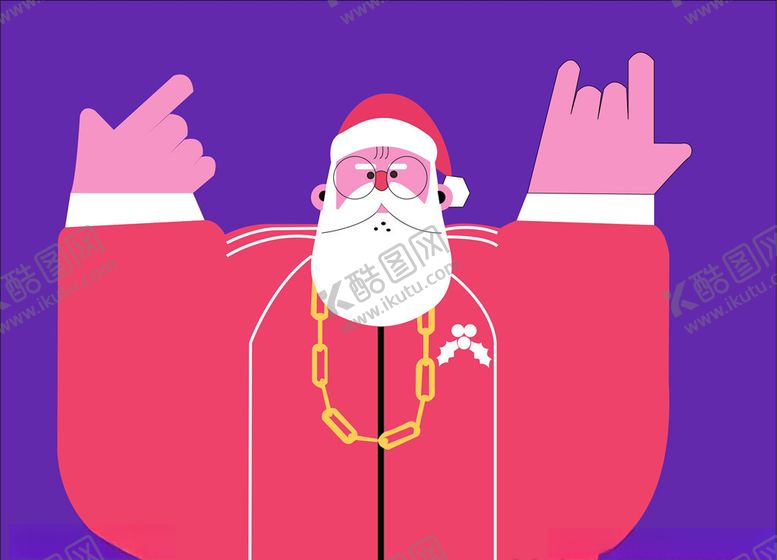 编号：43133009140736288819【酷图网】源文件下载-嘻哈圣诞老人
