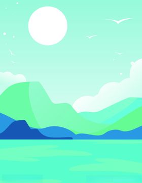 山脉海报