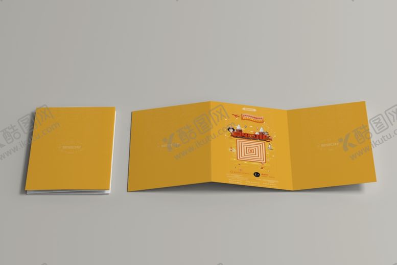 编号：10432309240419515249【酷图网】源文件下载-折页展示样机