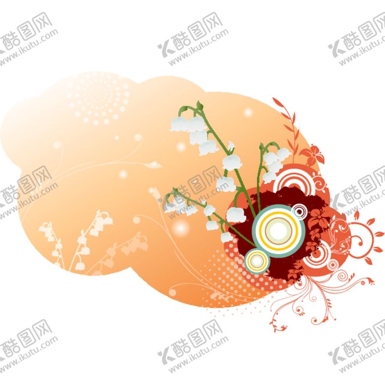 编号：16708112182339583314【酷图网】源文件下载-手绘花卉花藤矢量素材