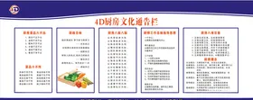 4D厨房文化通告栏
