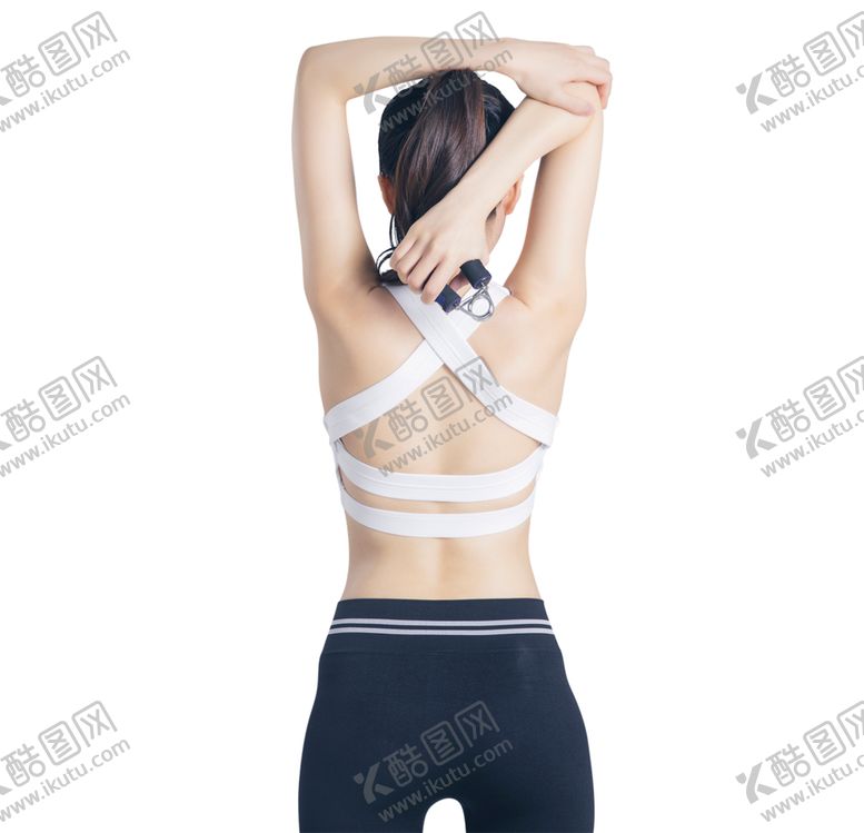 编号：32683610252009015014【酷图网】源文件下载-运动健身拉背女性人物素材