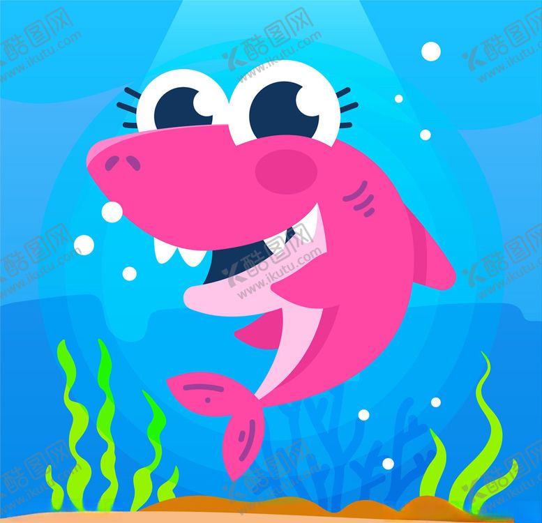 编号：90932009121845498505【酷图网】源文件下载-手绘矢量鲨鱼