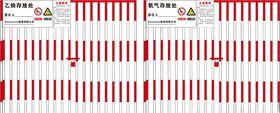 氧气乙炔存放警示牌
