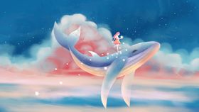小清新简约创意海报图片手绘插画文艺风梦境
