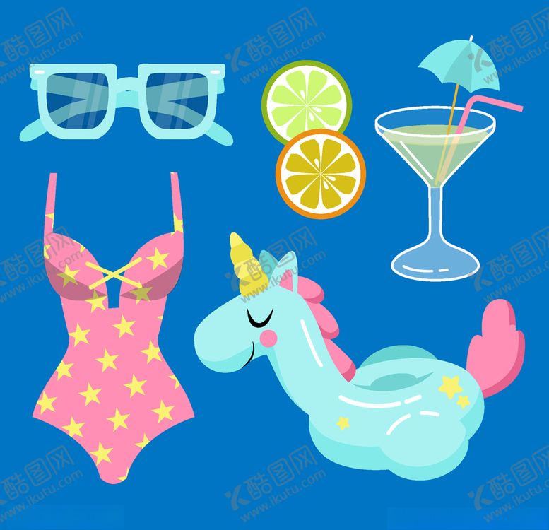 编号：32553109121410538829【酷图网】源文件下载-夏日元素