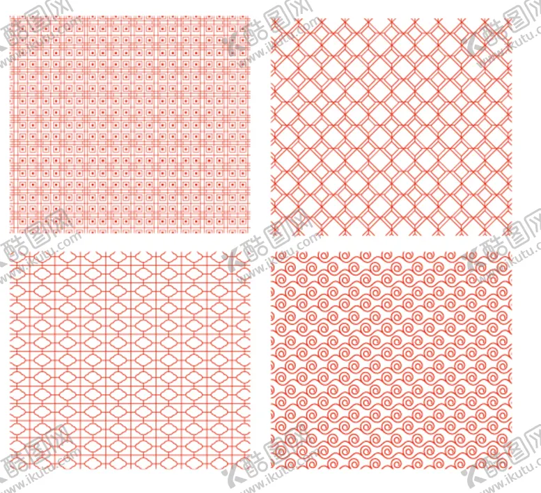 编号：62814509122140455817【酷图网】源文件下载-花纹矢量底纹纹样