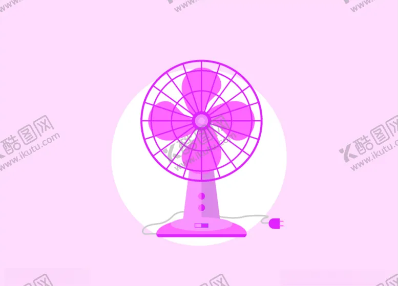 编号：30888907022245128715【酷图网】源文件下载-矢量风扇插画