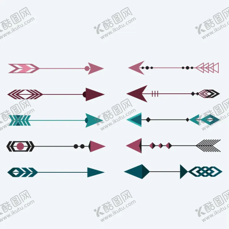 编号：70754112090350542391【酷图网】源文件下载-流程指向方向