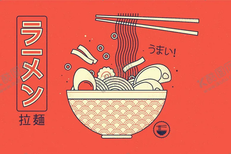 编号：53497012060459562100【酷图网】源文件下载-日式拉面