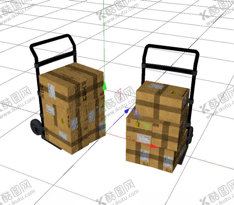 编号：20899702122354131636【酷图网】源文件下载-C4D模型货物