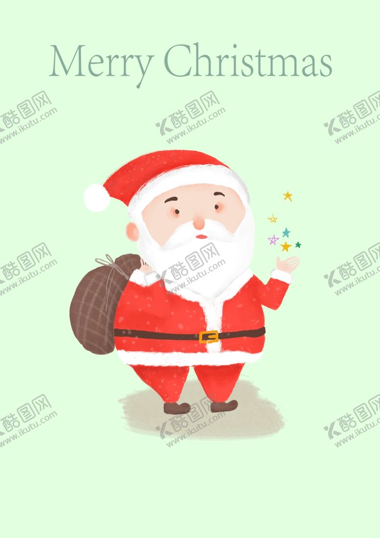 编号：44765207080612439958【酷图网】源文件下载-圣诞老人psd手绘小人物