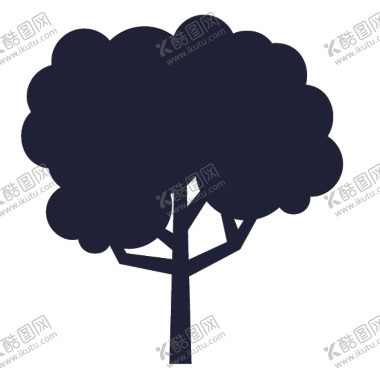 编号：53794507140253096522【酷图网】源文件下载-植物树木剪影