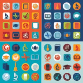 多彩扁平化图标集合