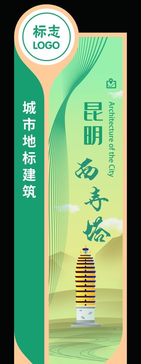 异形地标展板城市建筑城市旅游风景