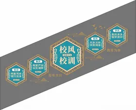 校园文化墙楼梯展板楼道