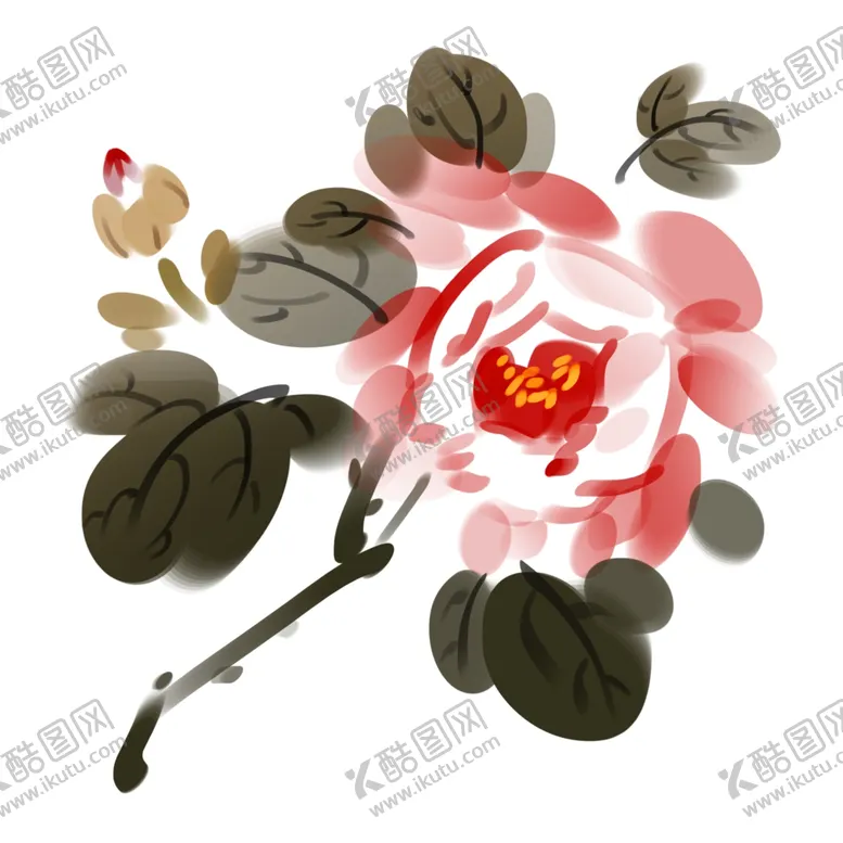 编号：14475603300051319293【酷图网】源文件下载-水墨牡丹花