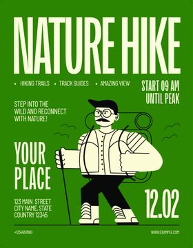 自然徒步活动宣传海报