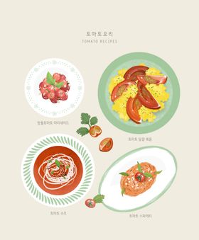 手绘美食海报