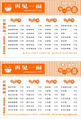 兰州拉面面馆门头门牌