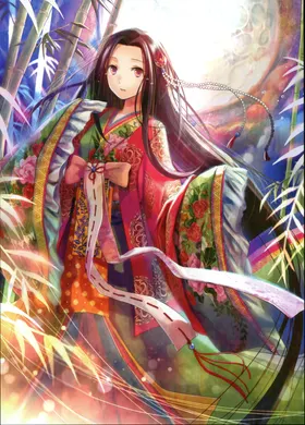 二次元美女手绘插画图片