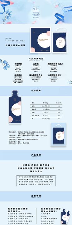 胶原蛋白宣传海报