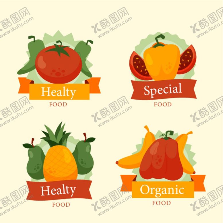 编号：52066512051236373193【酷图网】源文件下载-食物标签