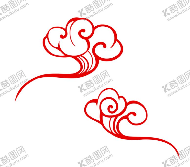 编号：80344109180315358056【酷图网】源文件下载-祥云中国风元素素材png