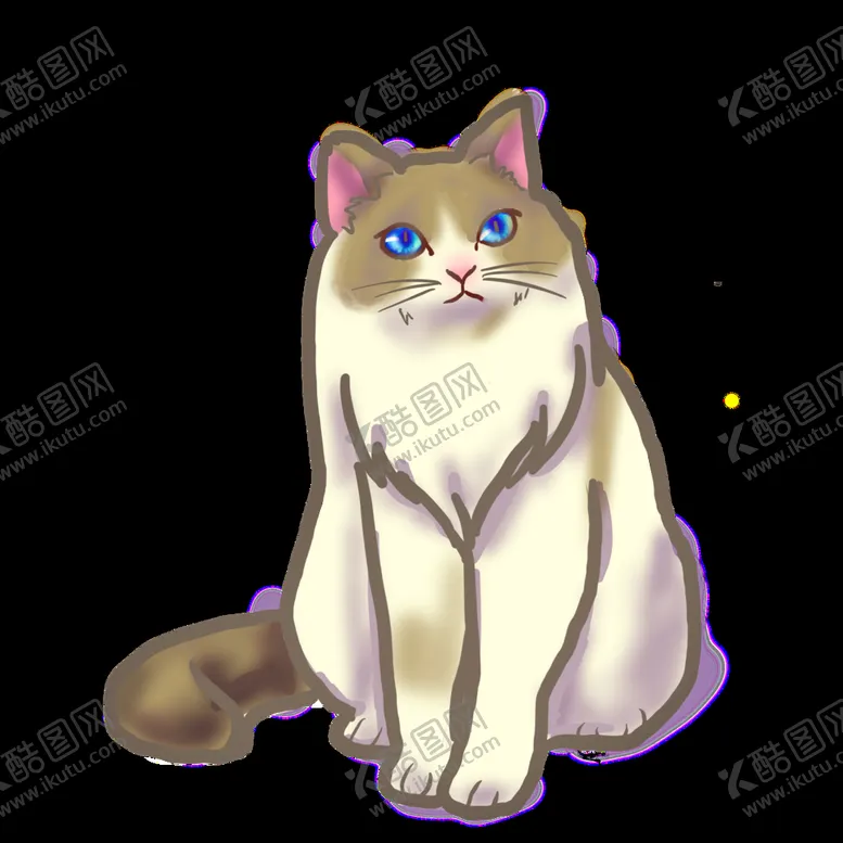 编号：22599511202316165308【酷图网】源文件下载-  手绘卡通猫图片 