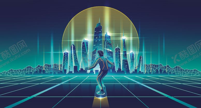 编号：75807209221050257840【酷图网】源文件下载-炫彩城市建筑