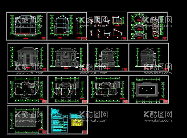 编号：67025111111942443142【酷图网】源文件下载-别墅设计图