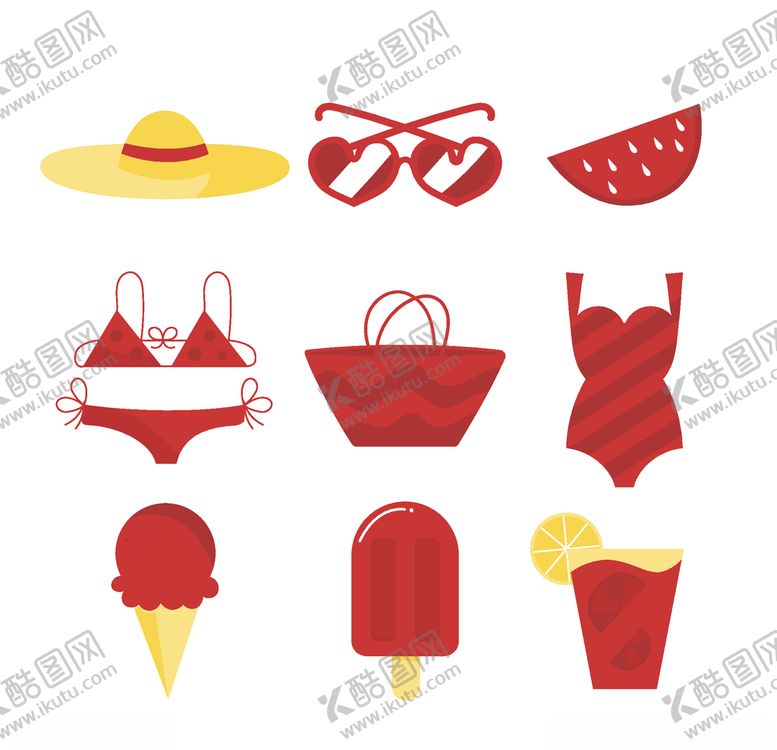 编号：17156909210744395668【酷图网】源文件下载-夏日元素