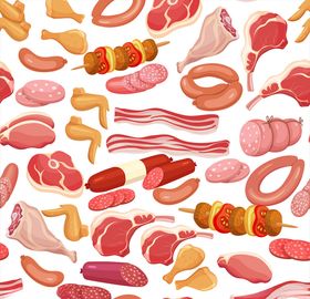 肉类蔬菜插画