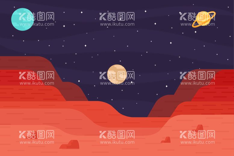 编号：50786610191409001364【酷图网】源文件下载-火星背景 